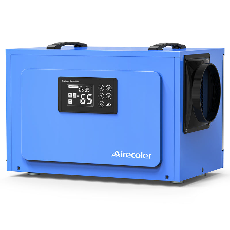 60L Gewerbe-Entfeuchter für Kriechkeller und Keller mit Ablaufschlauch | Airecoler GT-X50 DE